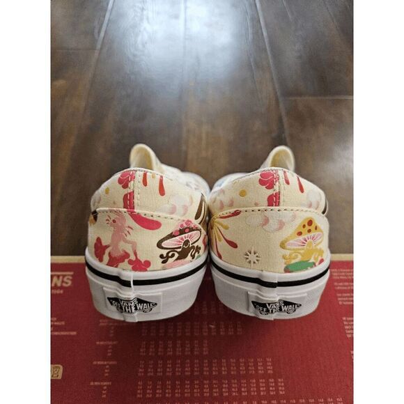 vans classic slip on get outdoors classic white women size 7/8.5 - Picture 5 of 8